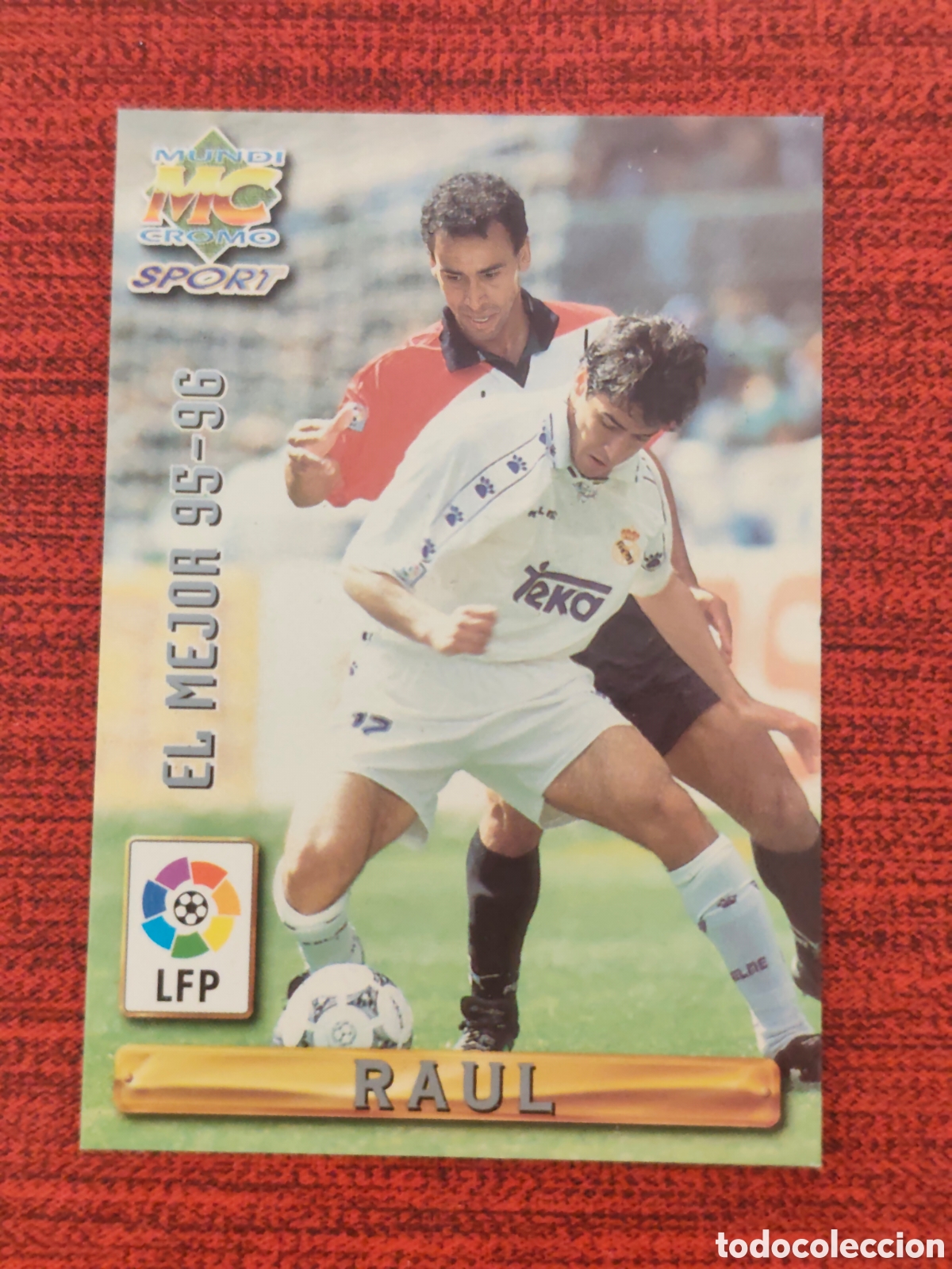 Cromos de f&uacute;tbol: 405 RA&Uacute;L REAL MADRID EL MEJOR 95-96 MUNDICROMO 1996 1997