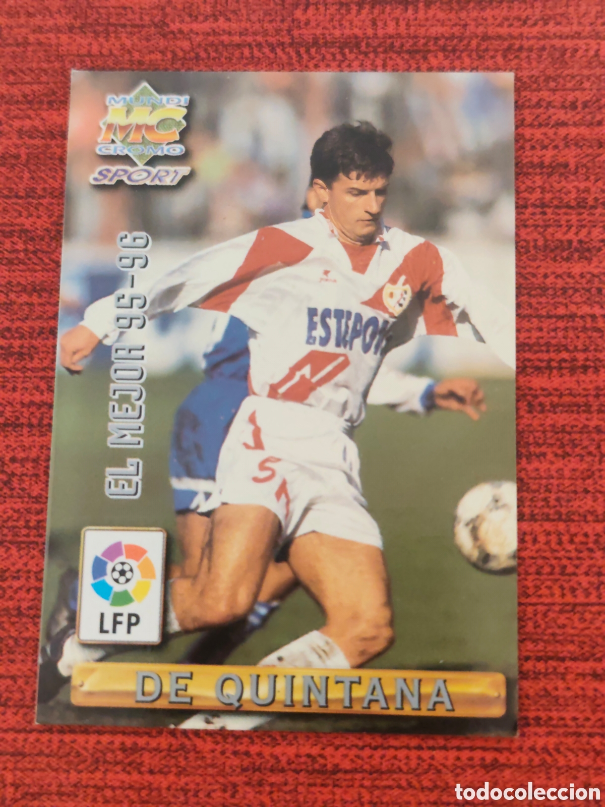 Cromos de f&uacute;tbol: 418 DE QUINTANA RAYO VALLECANO EL MEJOR 95-96 MUNDICROMO 1996 1997 #