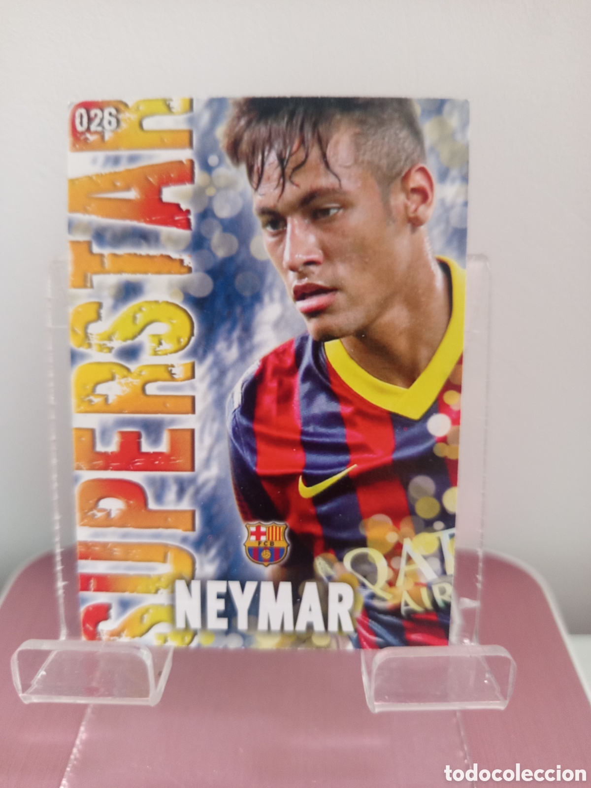 Cromos de f&uacute;tbol: ❇️ CROMO ⚽ NEYMAR BARCELONA 26 SUPERSTAR FICHAS LIGA QUIZ GAME 2014 13 14 2013 2014 MUNDICROMO ❇️