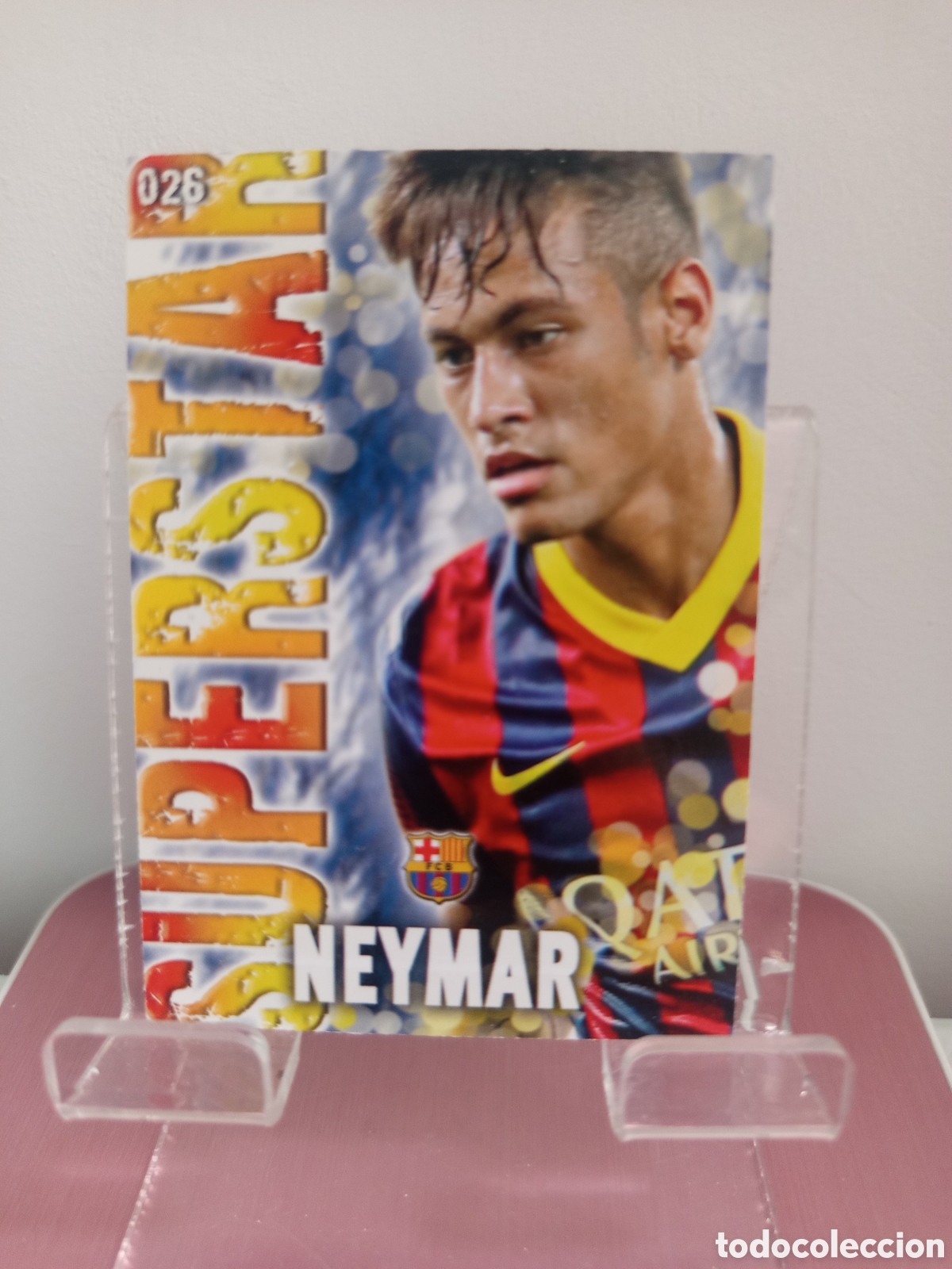 Cromos de f&uacute;tbol: ❇️ CROMO ⚽ NEYMAR BARCELONA 26 SUPERSTAR FICHAS LIGA QUIZ GAME 2014 13 14 2013 2014 MUNDICROMO ❇️