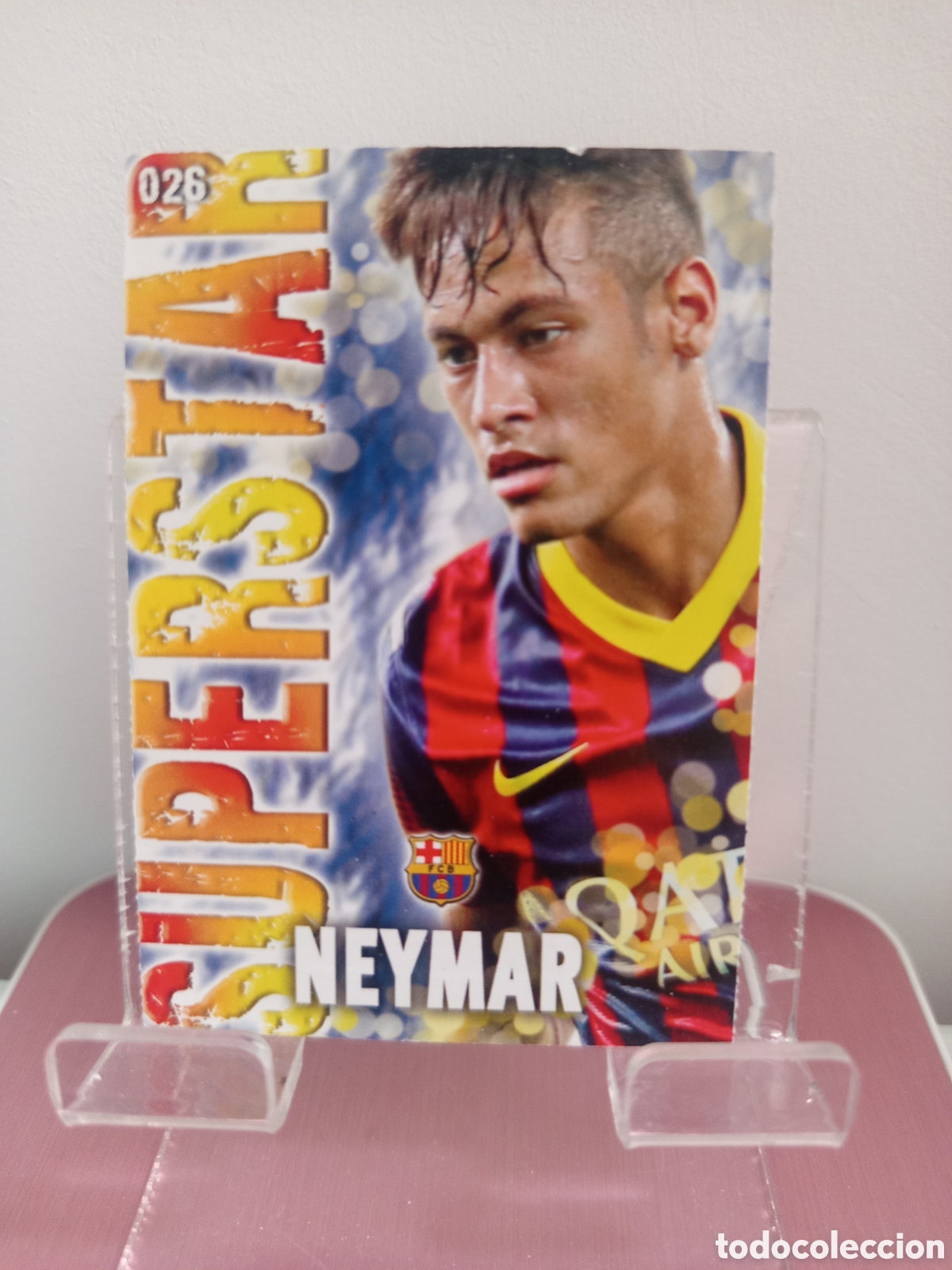 Cromos de f&uacute;tbol: ❇️ CROMO ⚽ NEYMAR BARCELONA 26 SUPERSTAR FICHAS LIGA QUIZ GAME 2014 13 14 2013 2014 MUNDICROMO ❇️