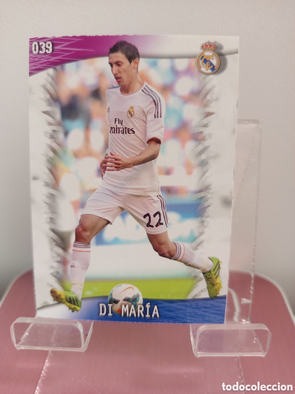 Cromos de f&uacute;tbol: ❇️ CROMO CARD ⚽ DI MARIA REAL MADRID 39 FICHAS LIGA QUIZ GAME 2014 13 14 2013 2014 MUNDICROMO ❇️