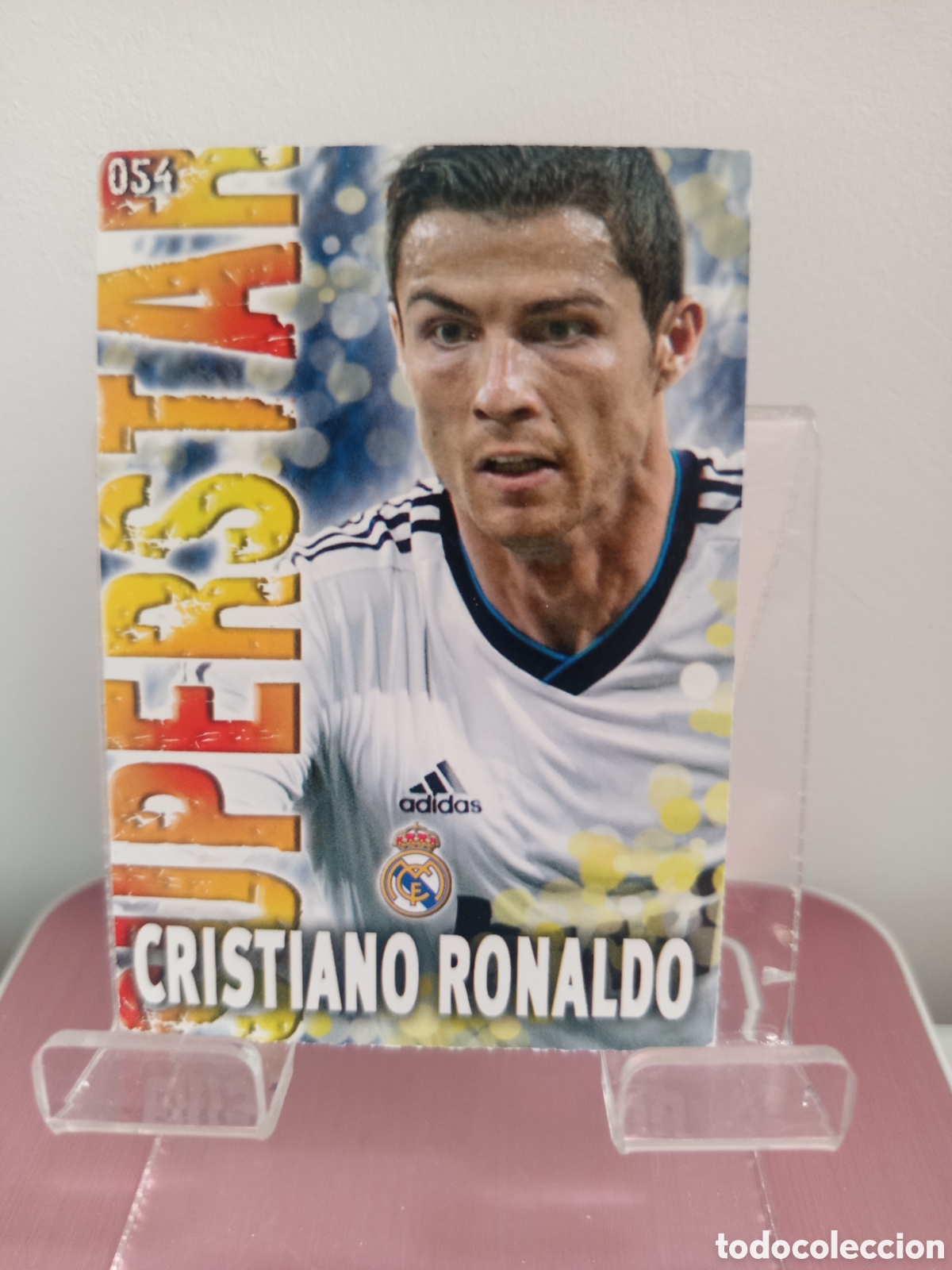 Cromos de f&uacute;tbol: ❇️ CROMO ⚽ CRISTIANO RONALDO REAL MADRID 54 SUPERSTAR LIGA QUIZ 2014 13 14 2013 MUNDICROMO ❇️