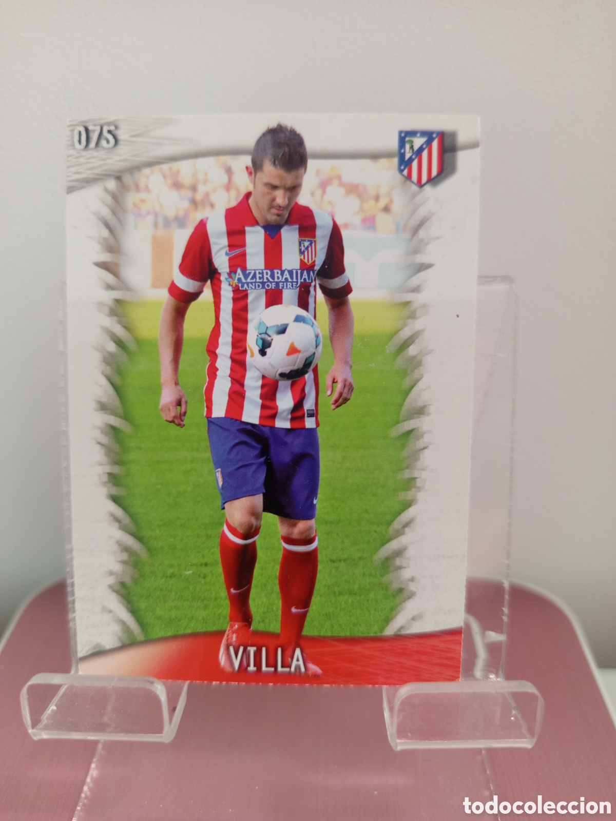 Cromos de f&uacute;tbol: ❇️ CROMO CARD ⚽ VILLA ATL&Eacute;TICO DE MADRID 75 FICHAS LIGA QUIZ GAME 2014 13 14 2013 2014 MUNDICROMO ❇️