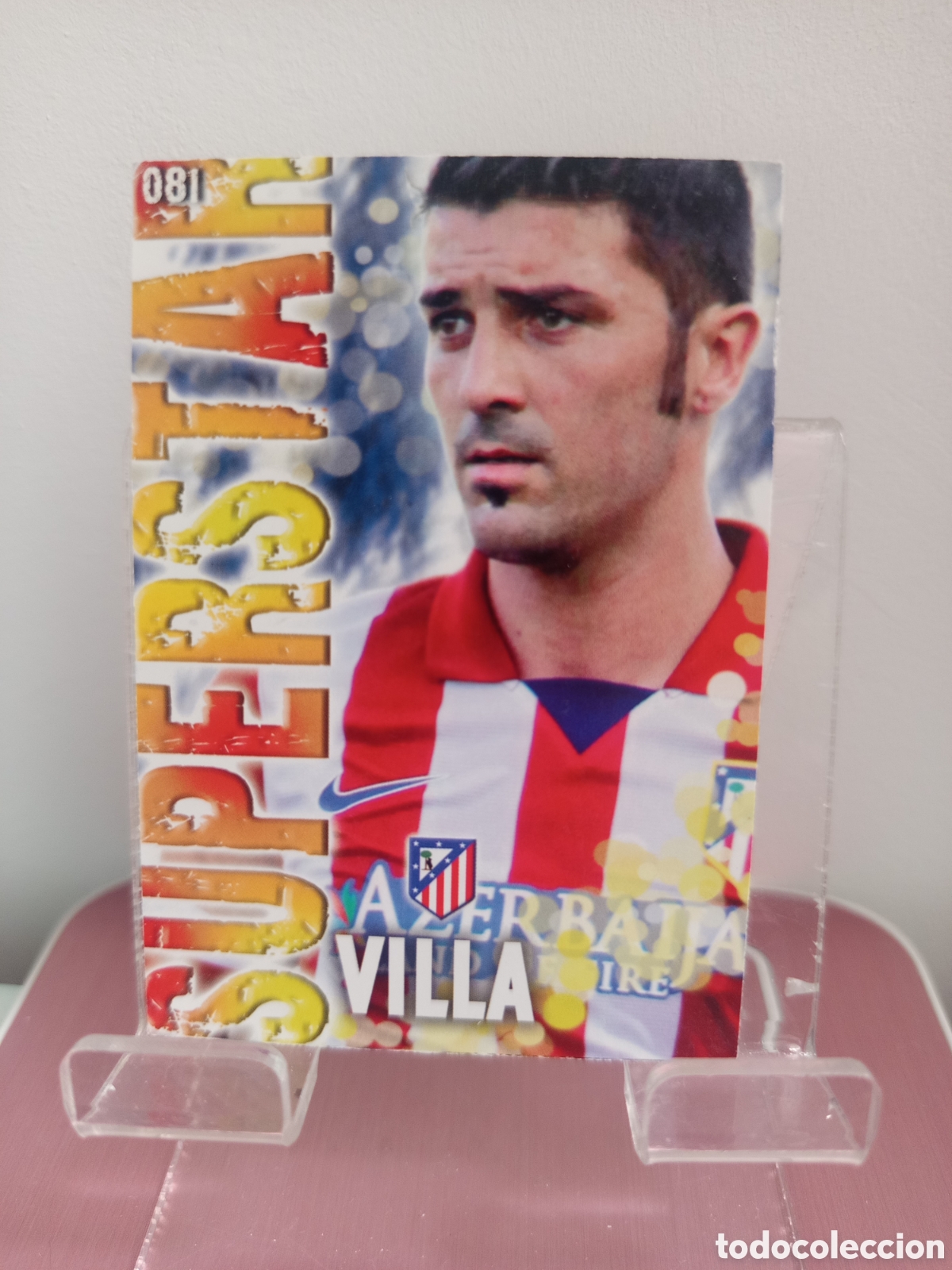 Cromos de f&uacute;tbol: ❇️ CROMO ⚽ VILLA ATL&Eacute;TICO DE MADRID 81 SUPERSTAR FICHAS LIGA QUIZ GAME 2014 13 14 2013 MUNDICROMO ❇️