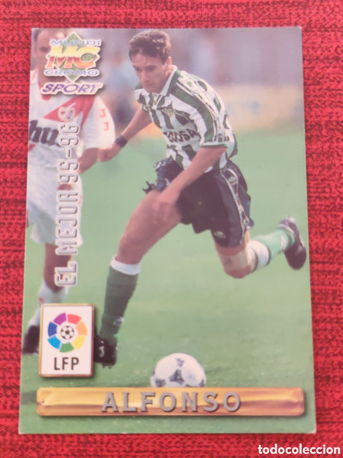 Cromos de f&uacute;tbol: 407 ALFONSO REAL BETIS EL MEJOR 95-96 MUNDICROMO 1996 1997 #