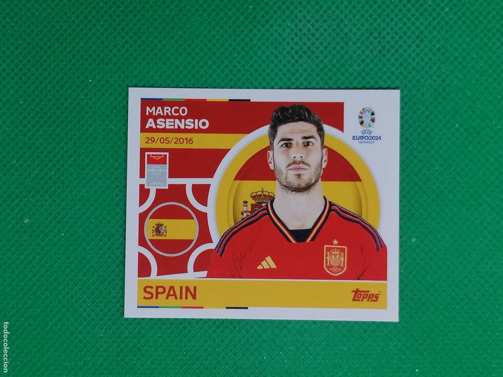 Figurine di Calcio: ESP 17 ESP17 MARCO ASENSIO ESPA&Ntilde;A ⚽ TOPPS EURO 2024 24 GERMANY STICKERS ⚽