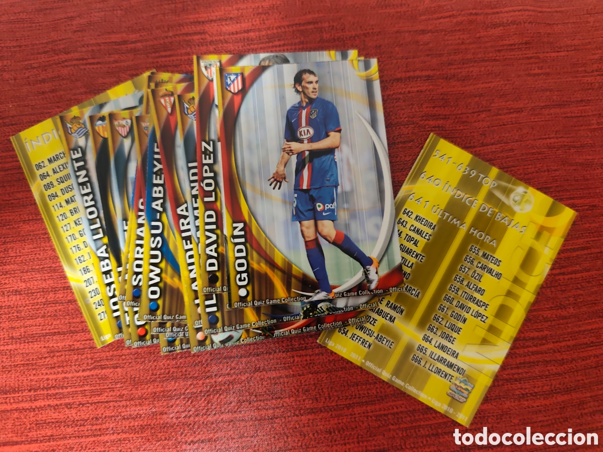 Cromos de Futebol: 21 CARDS ULTIMA HORA MUNDICROMO QUIZ GAME 2010 2011 #