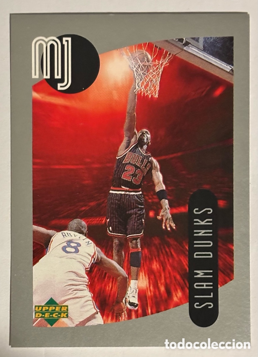 Cromos de f&uacute;tbol: MICHAEL JORDAN. CROMO 1998 UPPER DECK MJ STICKERS. SERIE SLAM DUNKS. #103. NUEVO, SIN PEGAR