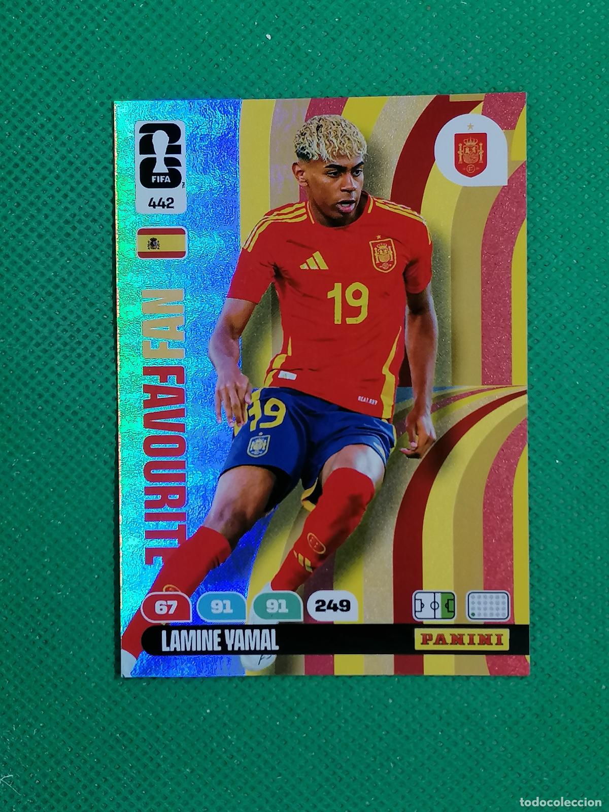 Figurine di Calcio: 442 LAMINE YAMAL ESPA&Ntilde;A FAN FAVOURITE ⚽ PANINI ADRENALYN FIFA WORLD CUP 26 2026 ⚽