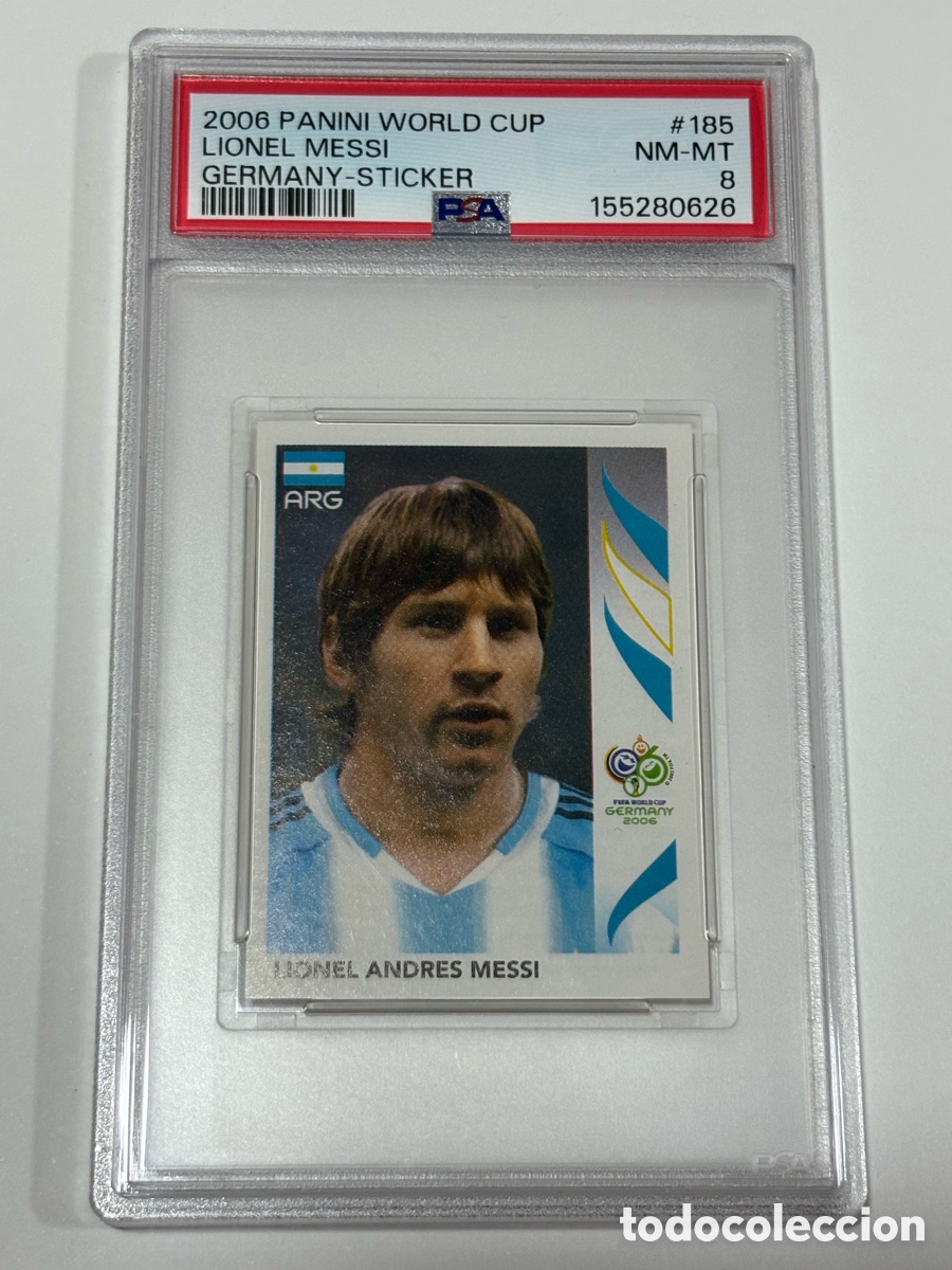 Fu&szlig;ball-Sticker: PSA 8 2006 PANINI WORLD CUP GERMANY STICKER 185 LIONEL MESSI