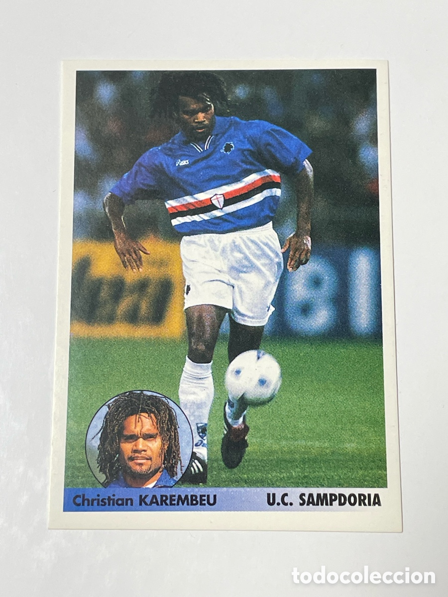 Fu&szlig;ball-Sticker: Christian Karembeu Sampdoria Panini Los mejores equipos de Europa 1996/97 #293