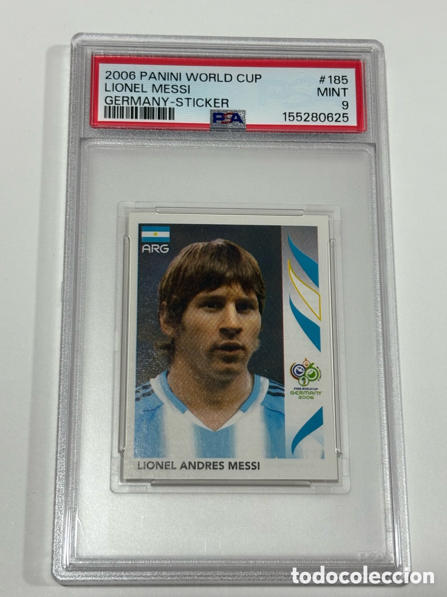 Cromos de Futebol: PSA 9 2006 PANINI WORLD CUP GERMANY STICKER 185 LIONEL MESSI
