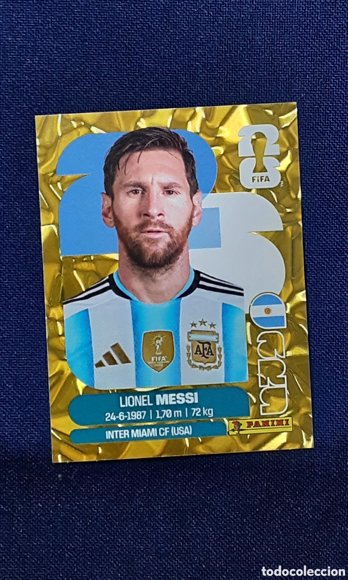 Cromos de f&uacute;tbol: Lionel messi Argentina