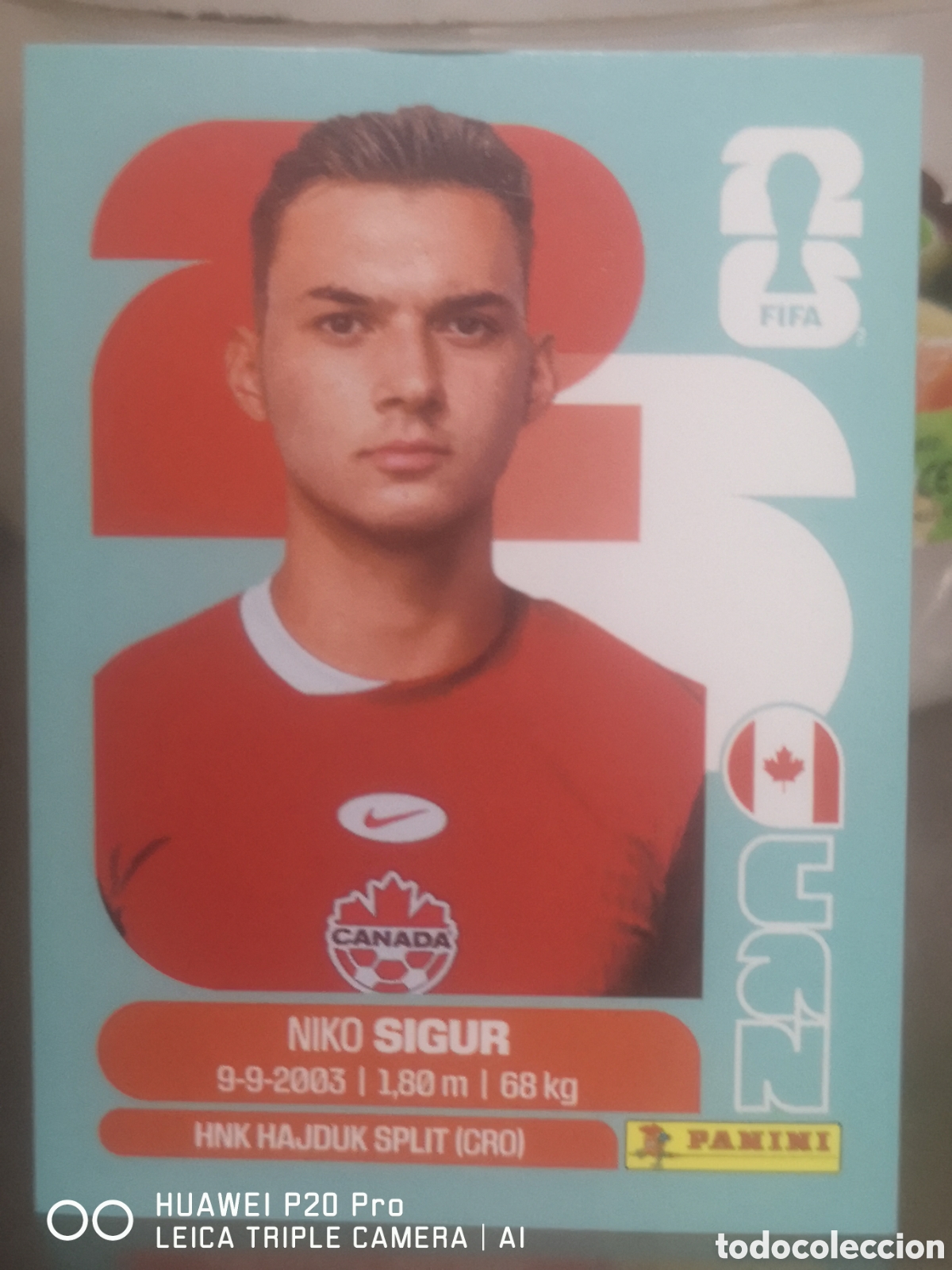 Cromos de f&uacute;tbol: FIFA WORLD CUP MUNDIAL 2026 NIKO SIGUR - CAN 16