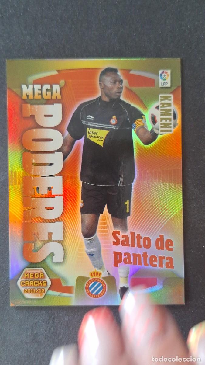 Cromos de f&uacute;tbol: L2 KAMENI R. C. D. ESPA&Ntilde;OL MEGA PODERES 386 PANINI MEGACRACKS 2011 2012 11 12