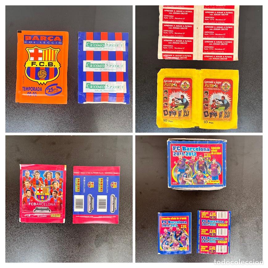 Cromos de Futebol: 143 sobres sin abrir: Johan Cruyff 84, Bar&ccedil;a col&middot;lecci&oacute; 92-93, FB Barcelona liga 07-08, 2011-2012