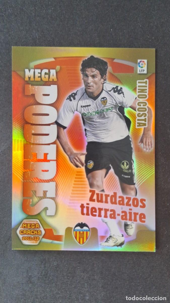 Cromos de f&uacute;tbol: L2 TINO COSTA VALENCIA C. F. MEGA PODERES 400 PANINI MEGACRACKS 2011 2012 11 12
