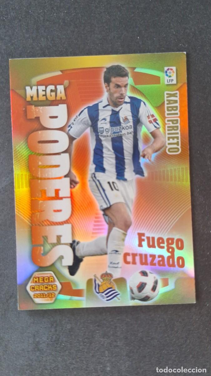 Cromos de f&uacute;tbol: L2 XABI PRIETO REAL SOCIEDAD MEGA PODERES 404 PANINI MEGACRACKS 2011 2012 11 12