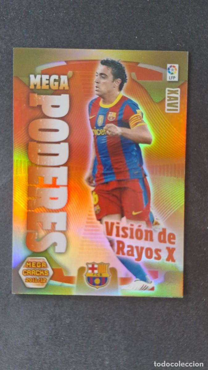 Cromos de f&uacute;tbol: L2 XAVI F. C. BARCELONA MEGA PODERES 405 PANINI MEGACRACKS 2011 2012 11 12