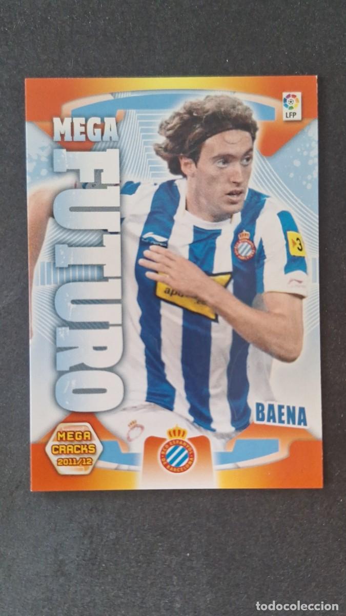 Cromos de f&uacute;tbol: L2 BAENA R. C. D. ESPA&Ntilde;OL MEGA FUTURO 408 PANINI MEGACRACKS 2011 2012 11 12