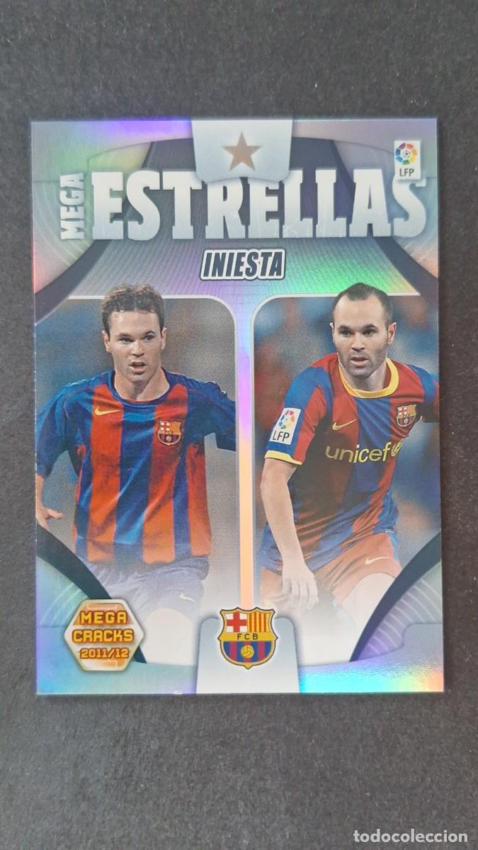Cromos de Futebol: L2 INIESTA F. C. BARCELONA MEGA ESTRELLAS 427 PANINI MEGACRACKS 2011 2012 11 12