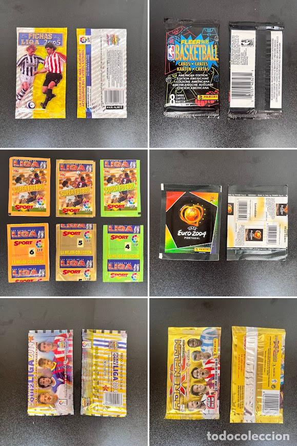 Figurine di Calcio: 97 sobres: Fichas Liga 05 y 14 Europoca 04 S&uacute;per F&uacute;tbol LFP 95-96 Adrenalyn XL 11-12 NBA Fleer 94-95