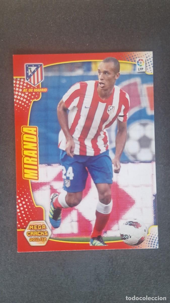 Cromos de f&uacute;tbol: L2 MIRANDA ATLETICO DE MADRID NUEVO FICHAJE 460 PANINI MEGACRACKS 2011 2012 11 12