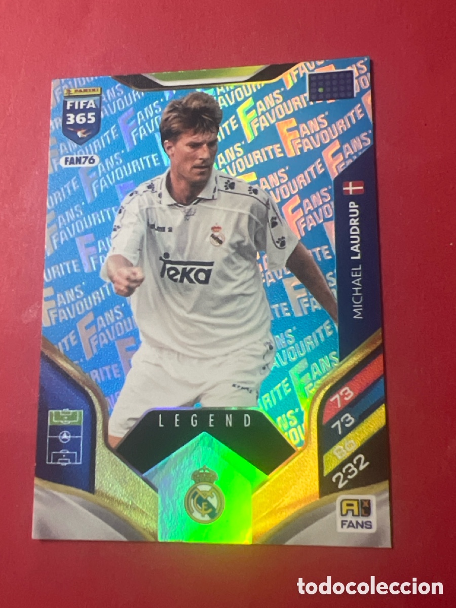 Cartes &agrave; collectionner de Football: C9110. REAL MADRID FAN76 LAUDRUP LEGEND ADRENALYN FIFA 365 2026