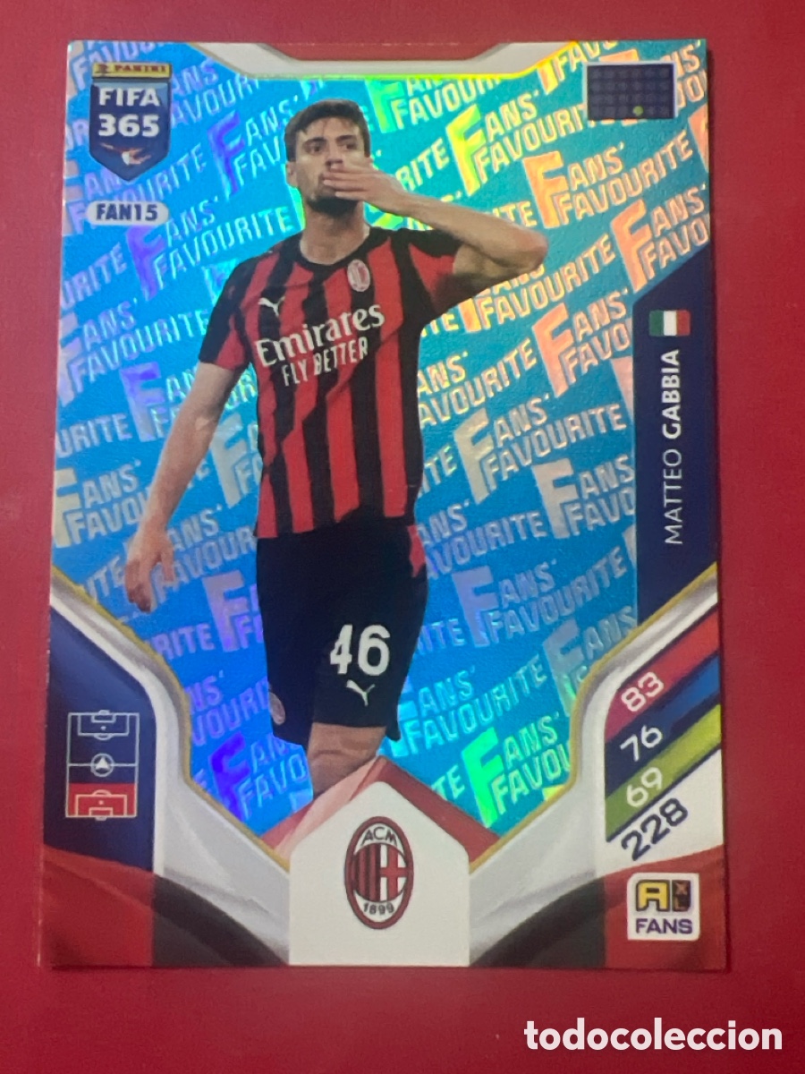 Cromos de f&uacute;tbol: C9123. Adrenalyn 25/26 - Fifa 365 - FAN15 - Matteo Gabbia