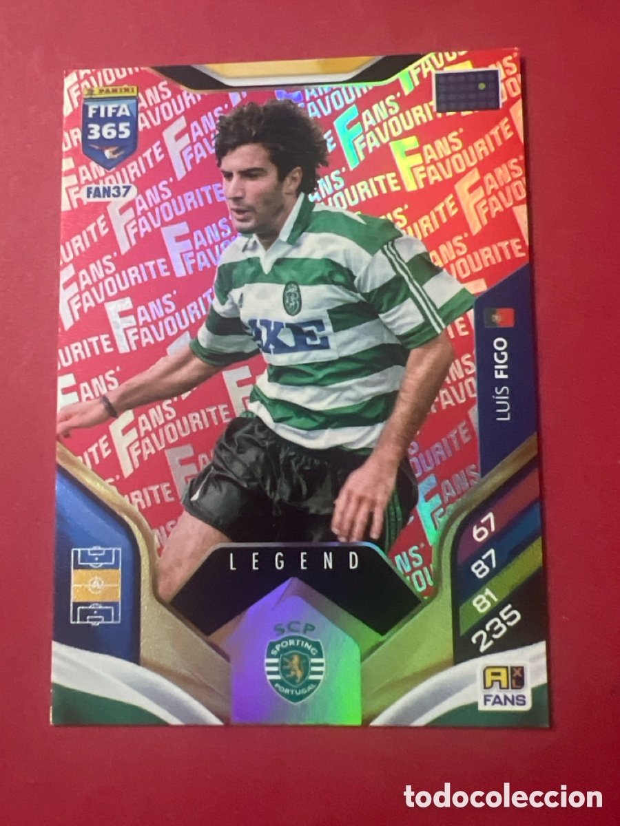 Cromos de f&uacute;tbol: FIFA 365 ADRENALYN 2025 2026 25 26 ALBUM PANINI LIGA N FAN37 FAN 37 SPORTING PORTUGAL LUIS FIGO