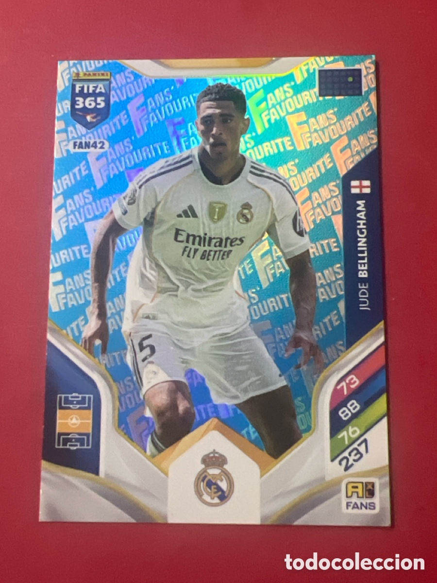 Cromos de f&uacute;tbol: FAN42 Bellingham - Real Madrid - Paralela Azul - Blue - Fans - Adrenalyn Fifa 365 2026 - Panini 26
