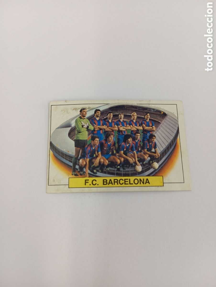 Cromos de f&uacute;tbol: ALINEACI&Oacute;N BARCELONA Liga Este 1983 1984 RECUPERADO 83 84