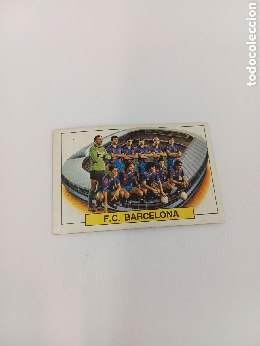 Cromos de f&uacute;tbol: ALINEACI&Oacute;N BARCELONA Liga Este 1983 1984 RECUPERADO 83 84