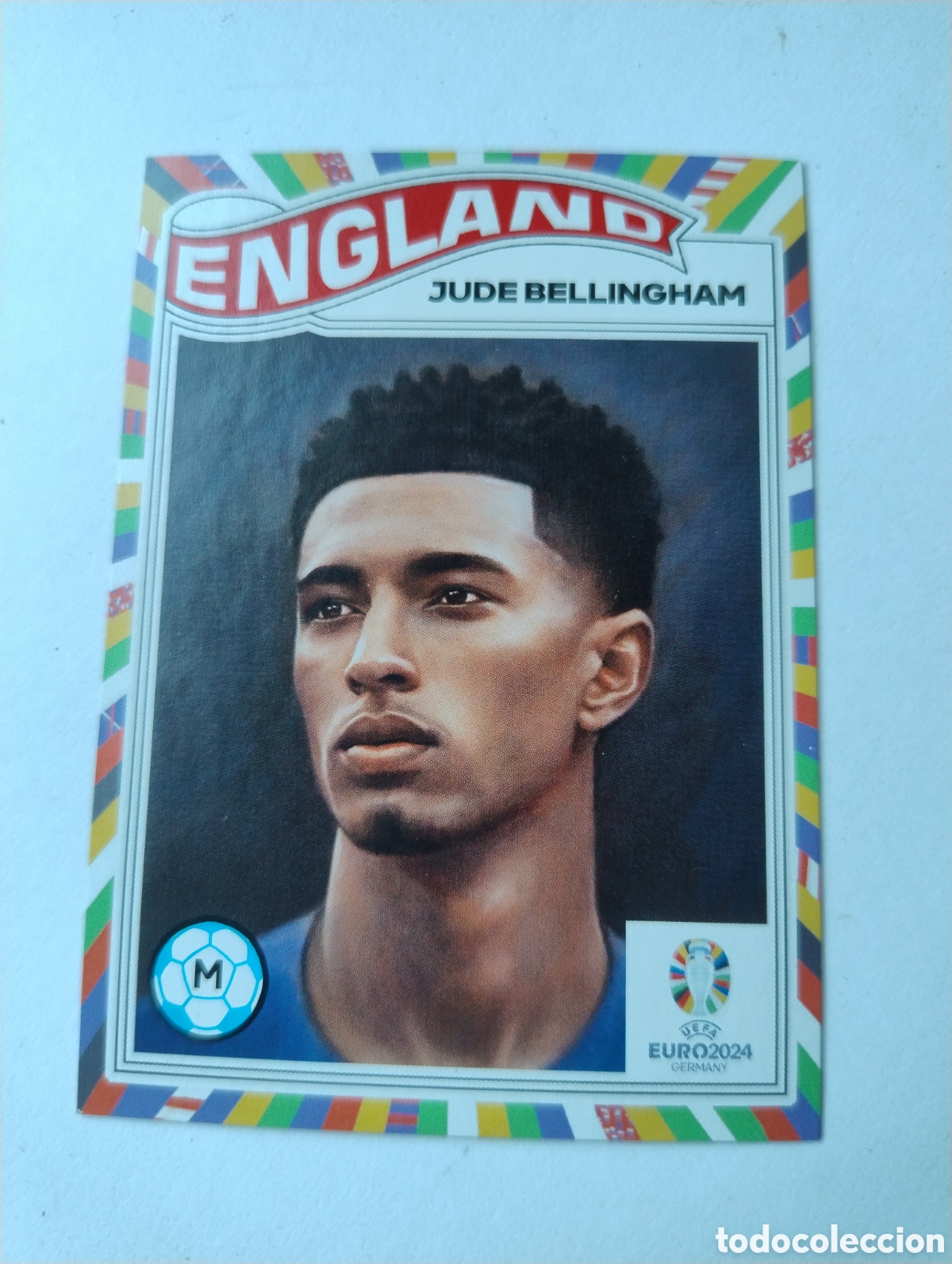 Fu&szlig;ball-Sticker: 35 - Jude Bellingham - Inglaterra - Topps Living Set Euro 2024