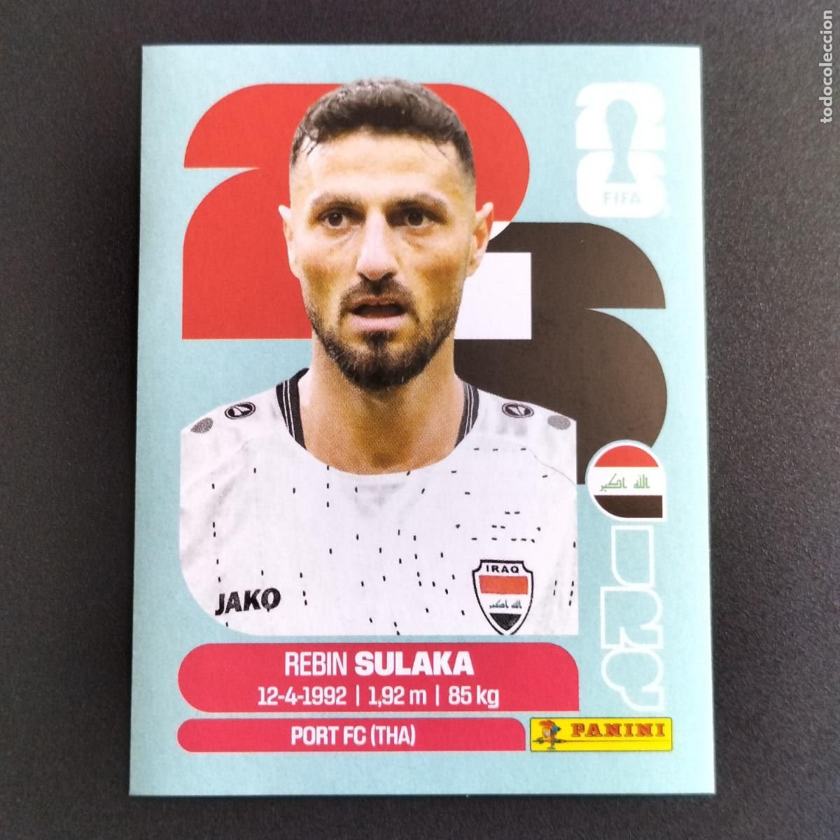 Figurine di Calcio: IRQ 3 REBIN SULAKA IRAQ CROMOS STICKER MUNDIAL 26 2026 FIFA WORLD CUP PANINI