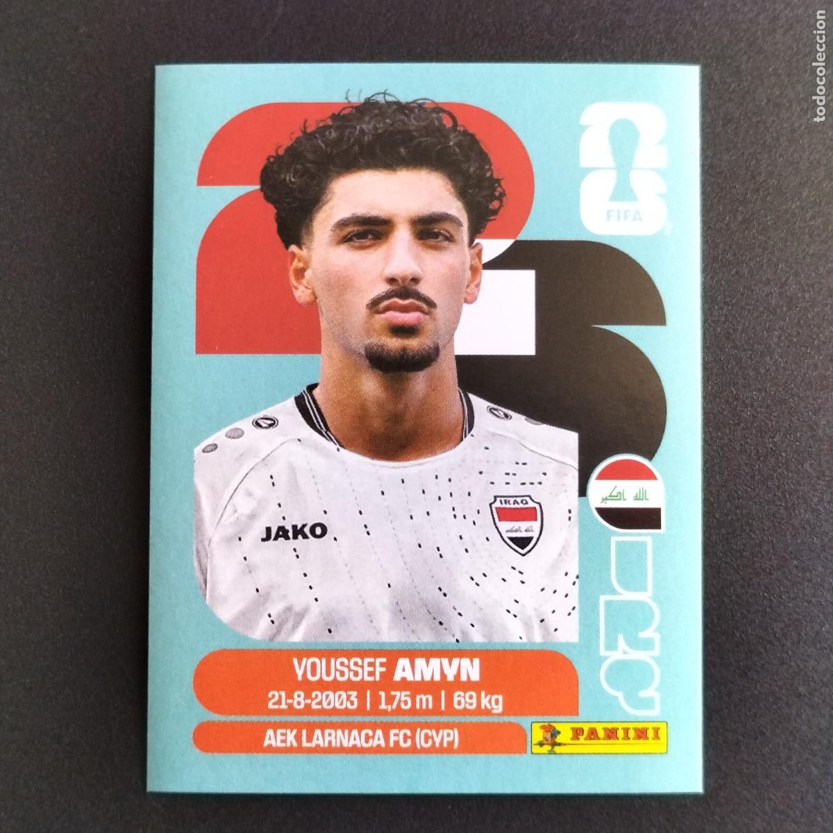 Cromos de Futebol: IRQ 14 YOUSSEF AMYN IRAQ CROMOS STICKER MUNDIAL 26 2026 FIFA WORLD CUP PANINI