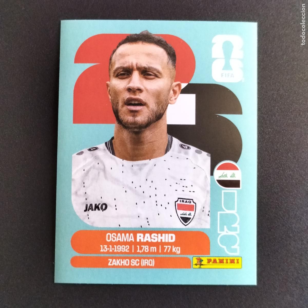 Cromos de Futebol: IRQ 17 OSAMA RASHID IRAQ CROMOS STICKER MUNDIAL 26 2026 FIFA WORLD CUP PANINI