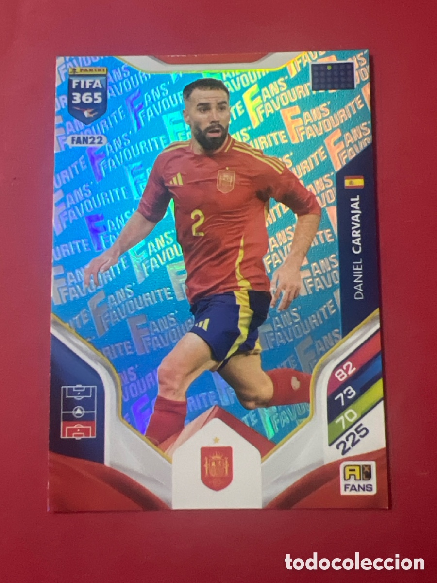 Cartes &agrave; collectionner de Football: FAN22 paralela blue CARVAJAL SPAIN ESPA&Ntilde;A REAL MADRID ADRENALYN FIFA 365 2025 2026 25 26 CARD TOPPS