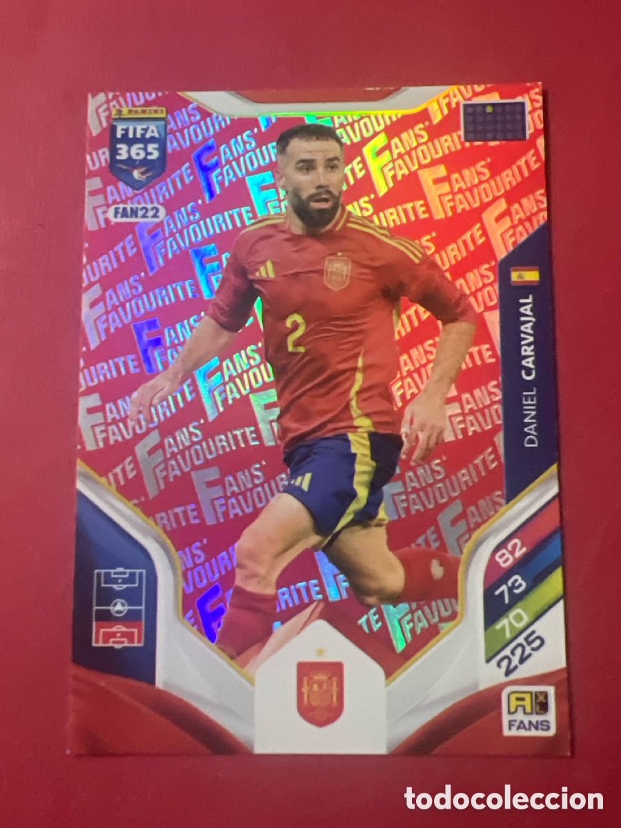 Cromos de Futebol: ROJA RED PARALELA FAN22 FIFA 365 2026 ADRENALYN XL DANIEL CARVAJAL ESPA&Ntilde;A FANS' FAVOURITE PANINI 26