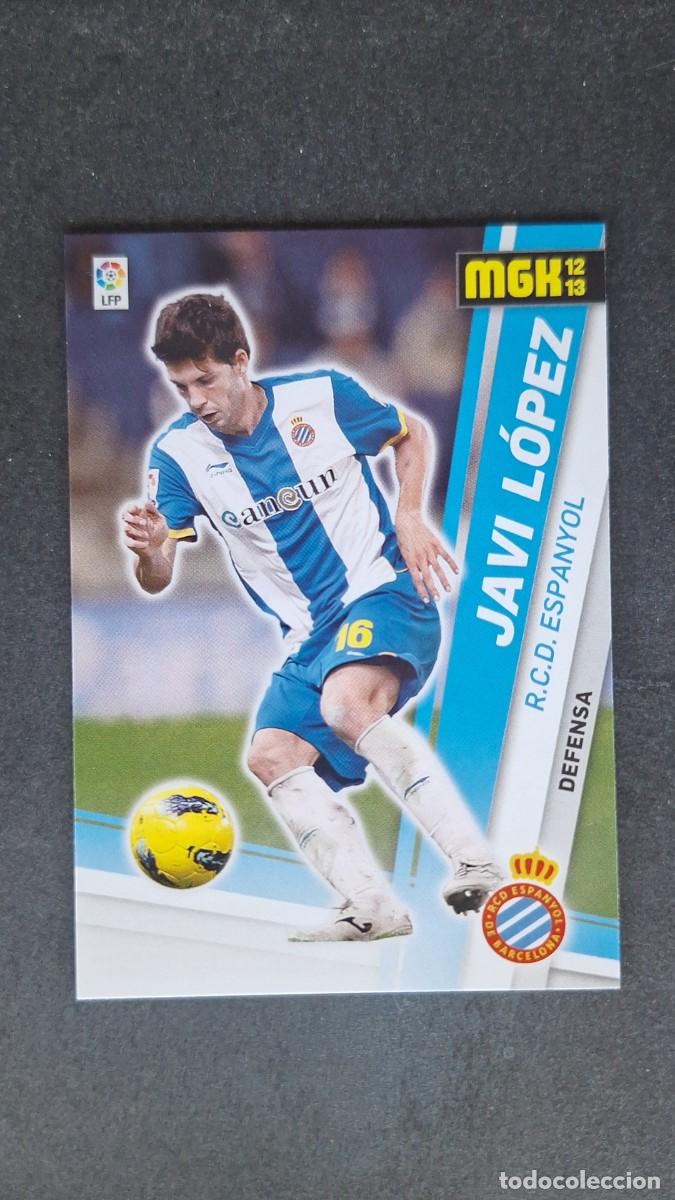 Figurine di Calcio: L1 JAVI LOPEZ R. C. D. ESPA&Ntilde;OL 112 PANINI MEGACRACKS 2012 2013 12 13