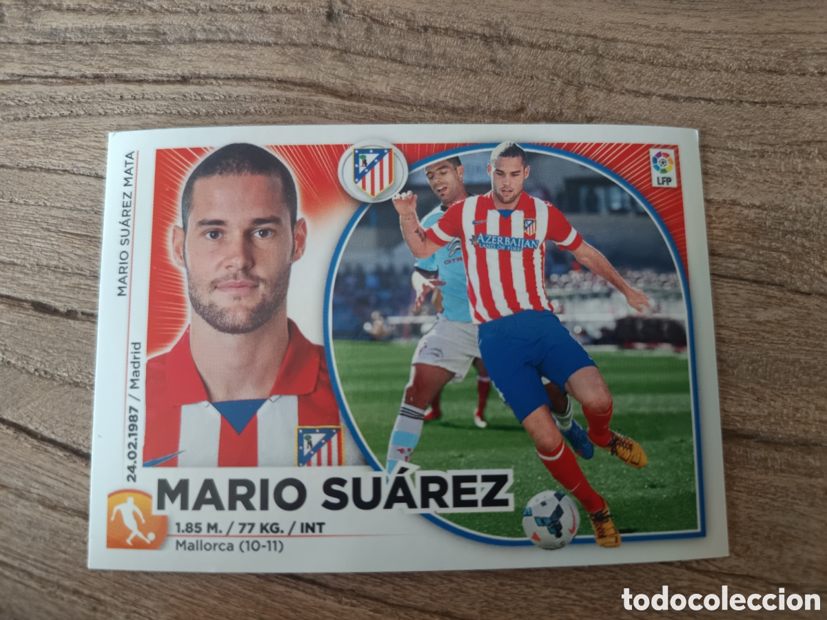 Cromos de f&uacute;tbol: Cromo Liga Este 2014 2015 Mario Su&aacute;rez Atl&eacute;tico de Madrid