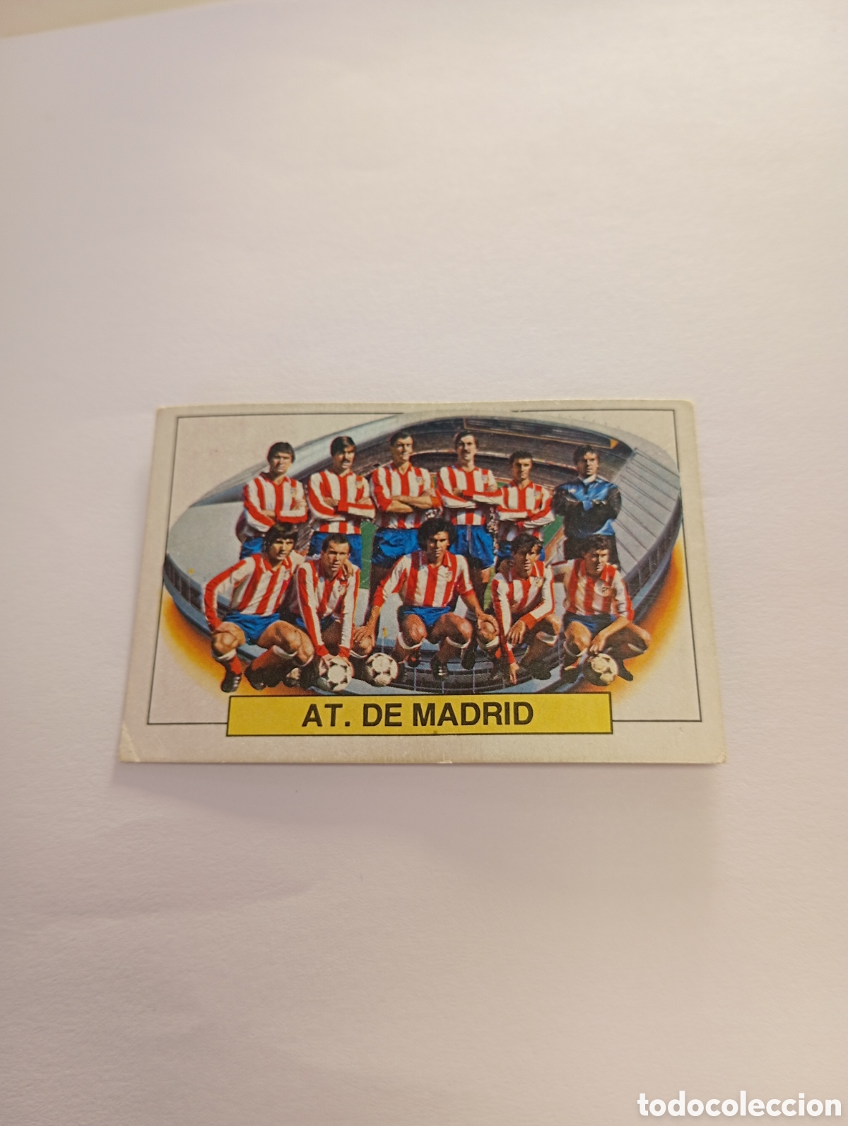 Cromos de f&uacute;tbol: ALINEACI&Oacute;N Atl&eacute;tico de Madrid Liga Este 1983 1984 NUEVO 83 84 SIN PEGAR