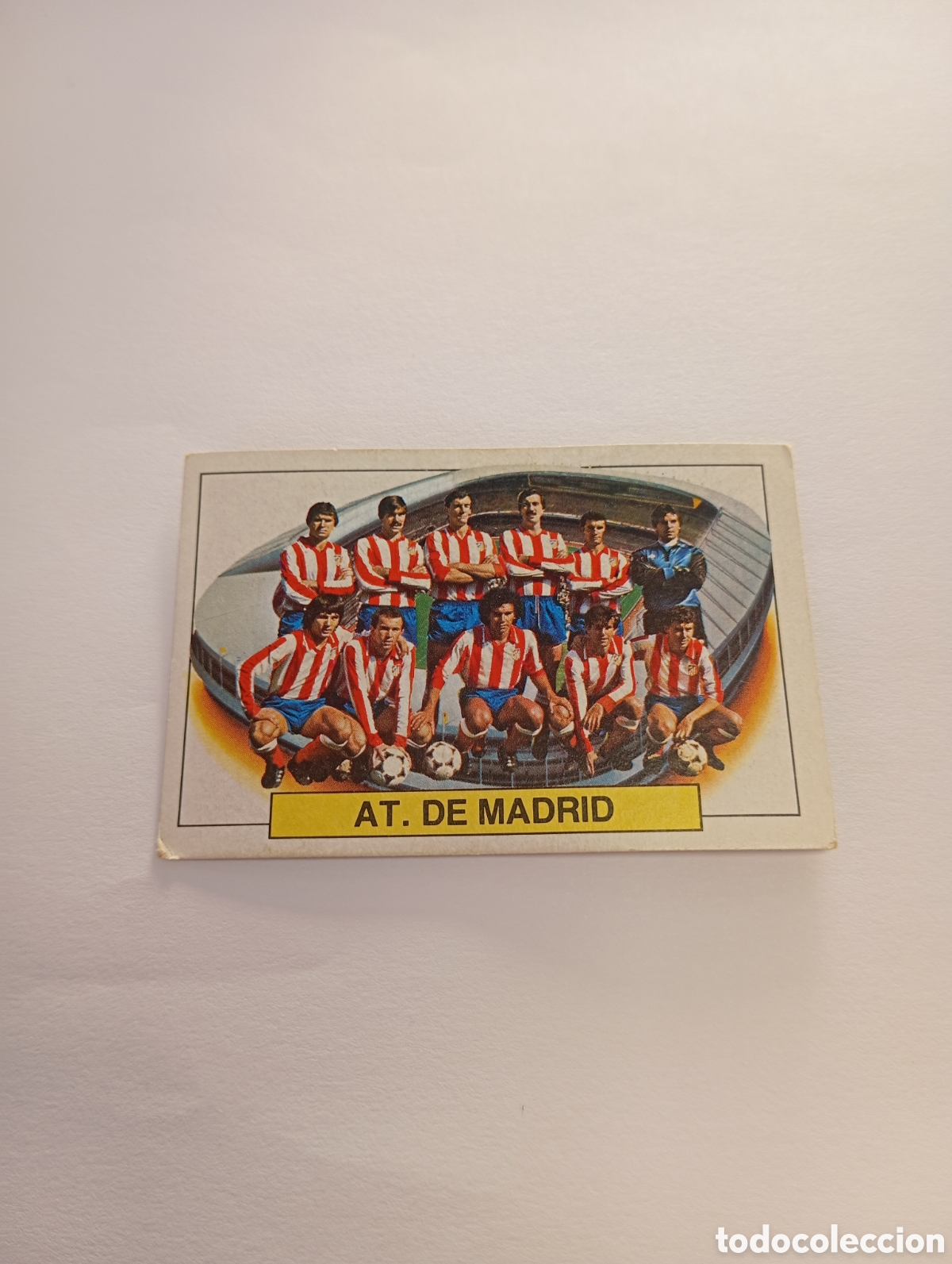 Cromos de f&uacute;tbol: ALINEACI&Oacute;N Atl&eacute;tico de Madrid Liga Este 1983 1984 NUEVO 83 84 SIN PEGAR