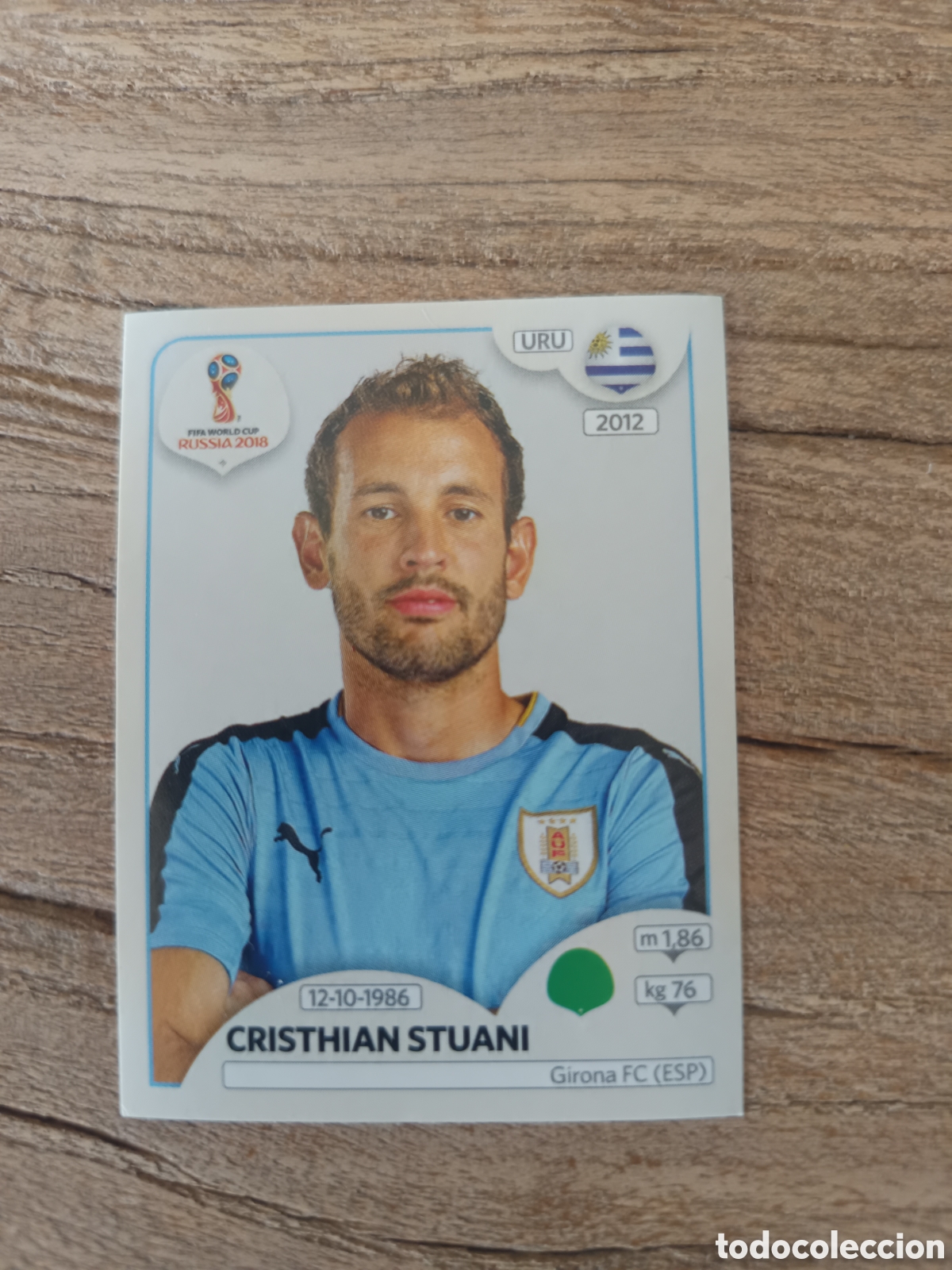 Figurine di Calcio: Cromo n&uacute;mero 110 Mundial Rusia 2018 Panini Stuani Uruguay