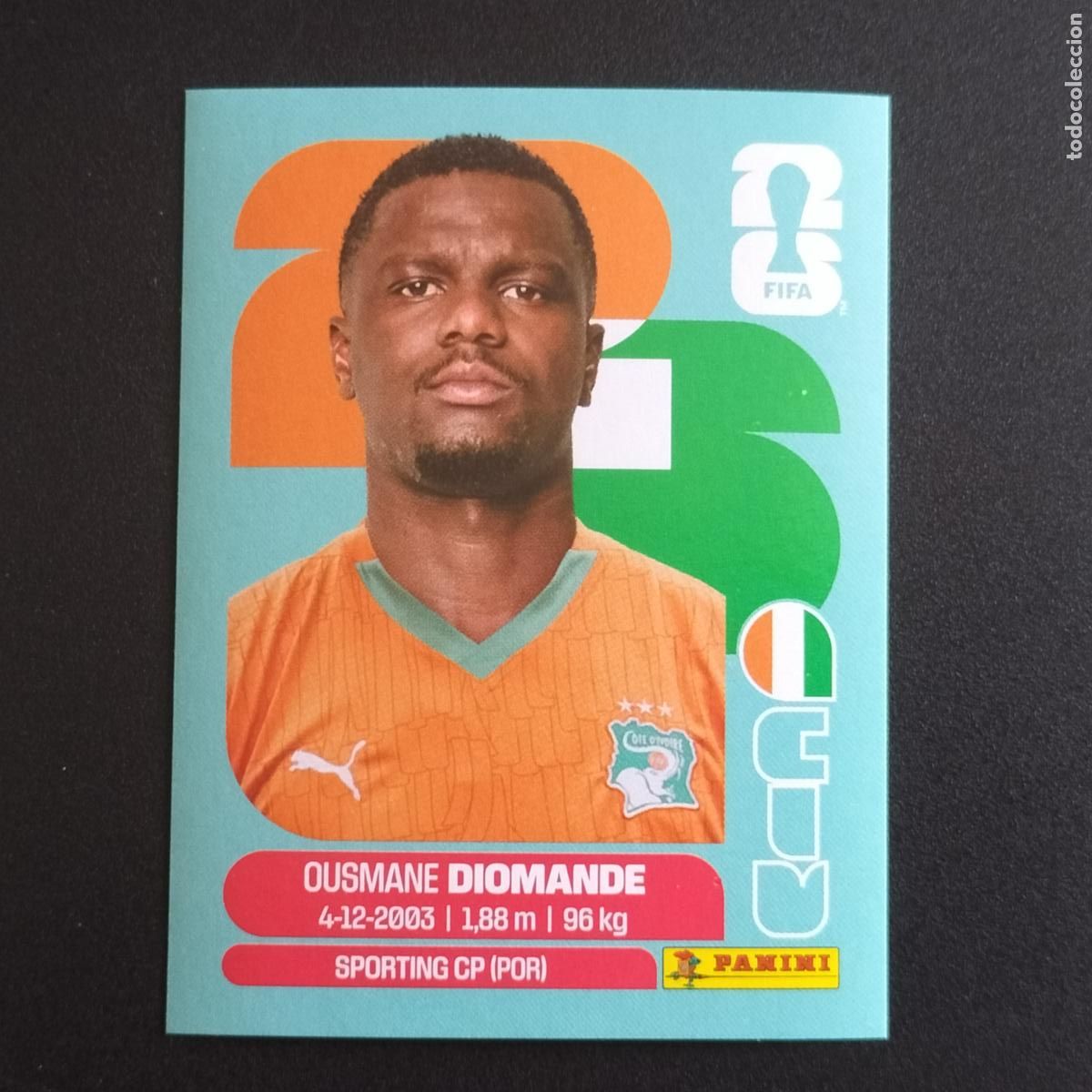 Cromos de f&uacute;tbol: CIV 9 OUSMANE DIOMANDE COSTA DE MARFIL CROMOS STICKER MUNDIAL 26 2026 FIFA WORLD CUP PANINI