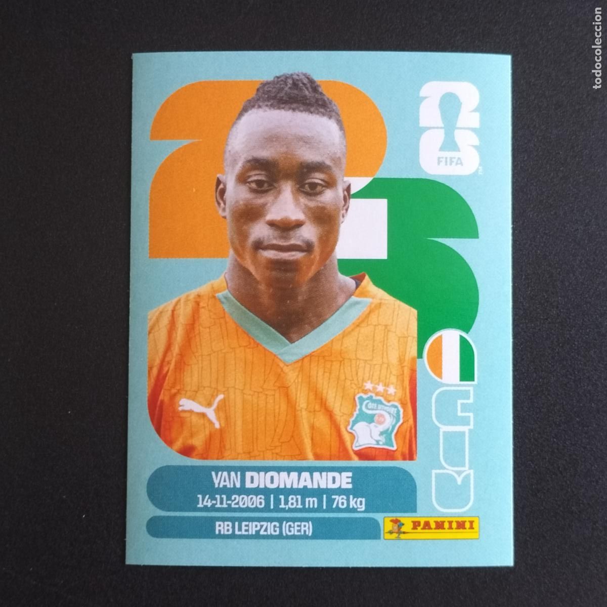 Cromos de f&uacute;tbol: CIV 18 YAN DIOMANDE COSTA DE MARFIL CROMOS STICKER MUNDIAL 26 2026 FIFA WORLD CUP PANINI