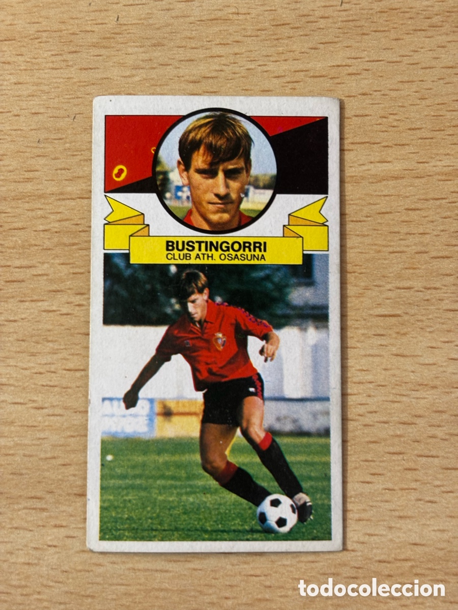 Cromos de f&uacute;tbol: Bustingorri CA Osasuna Error de impresi&oacute;n Ediciones Este 85/86 1985 1986 sin pegar