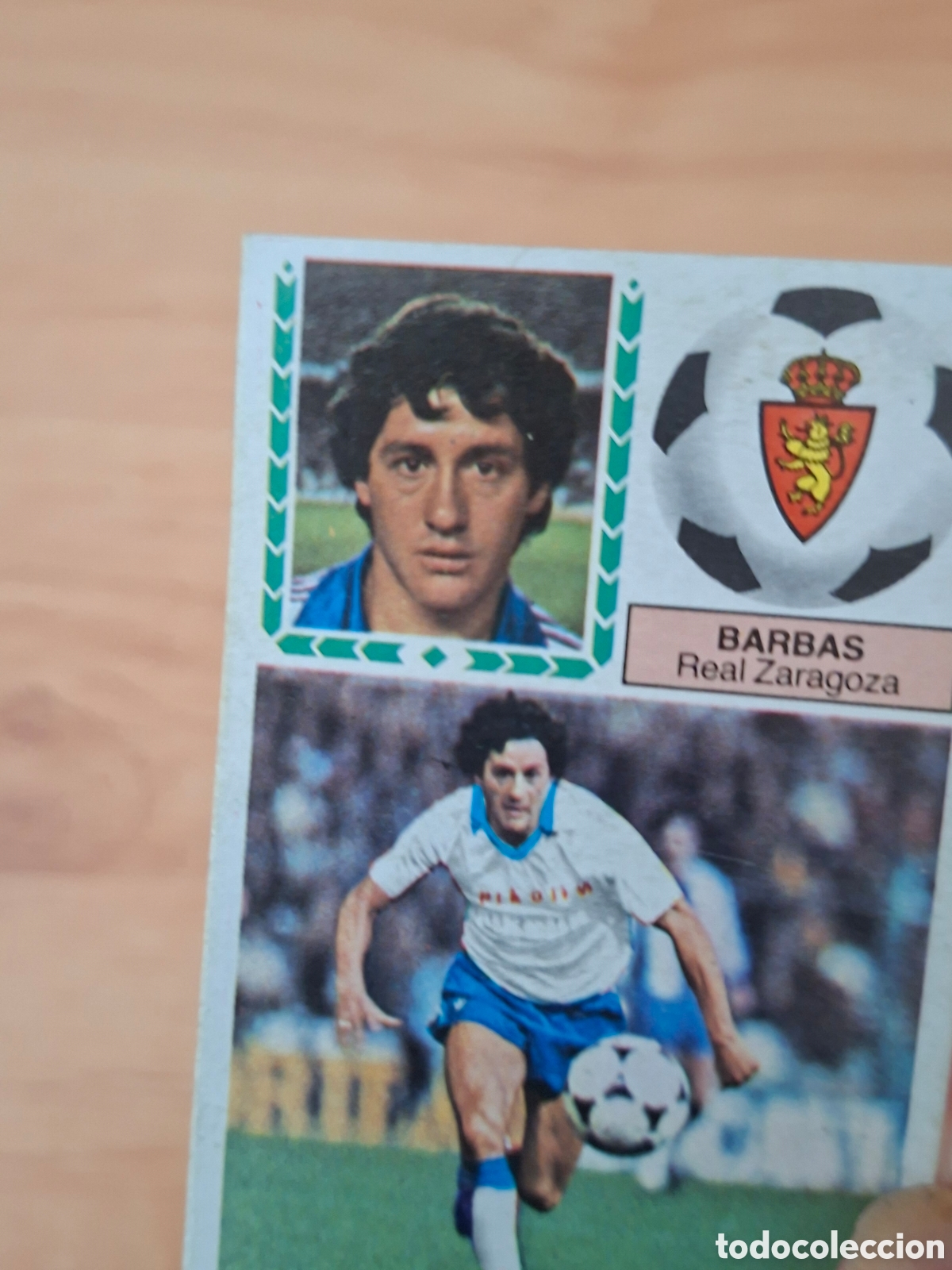 Figurine di Calcio: Este 83 84 barbas Zaragoza sin raya azul despegado ver fotos