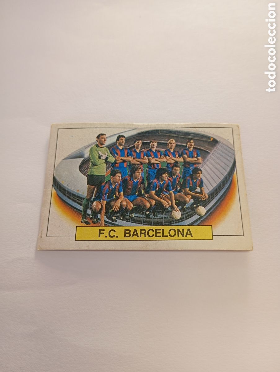 Cromos de f&uacute;tbol: ALINEACI&Oacute;N BARCELONA Liga Este 1983 1984 NUEVO 83 84 SIN PEGAR